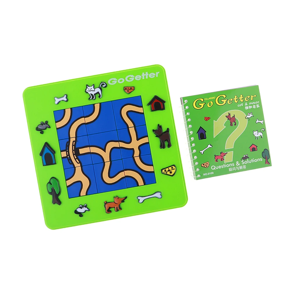 Go Getter Cat and Mouse Game Board Cartoon Puzzle Maze Intelligence Game