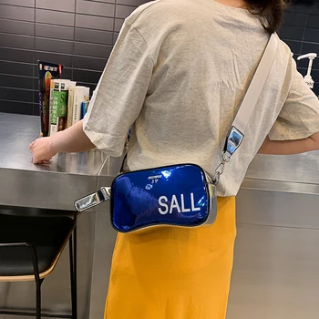 

Online Celebrity Bag Women's 2020 New Style Summer Versatile Laser Square Sling Bag Simple Fashion Shoulder Bag high quality
