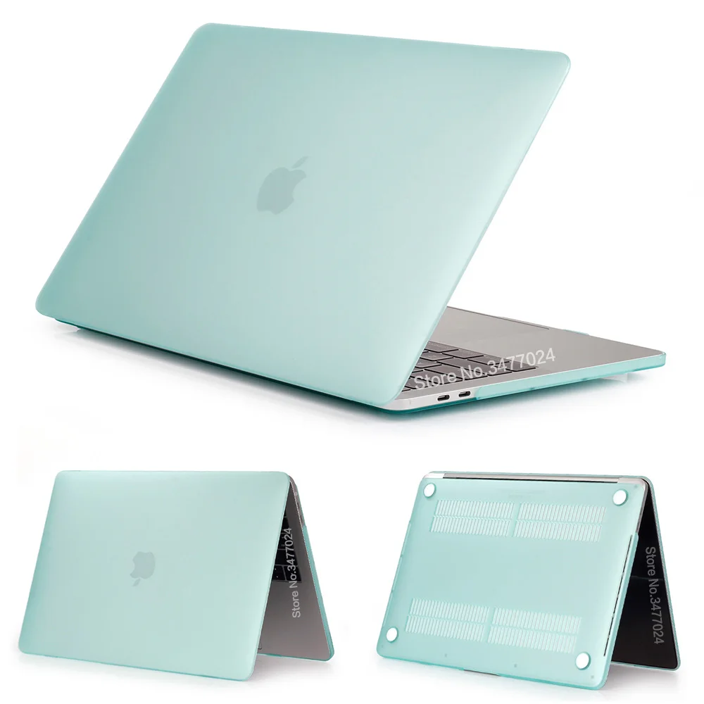 Green-Matte Матовый или прозрачный чехол для ноутбука Macbook Pro retina Air 11 12 13 15, для mac Air 13 A1466 A1932, чехол pro 13,3 15 - Цвет: Green-Matte
