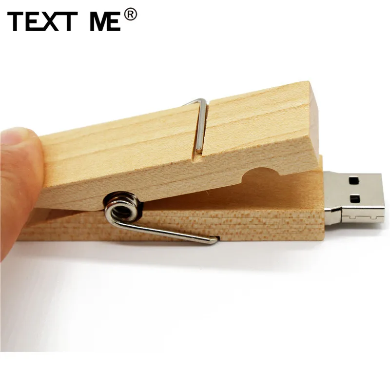 Usb флешка с клипсой TEXT ME Maple 4 ГБ 8 16 32 64 usb2.0 в подарок|USB флэш-накопители| |