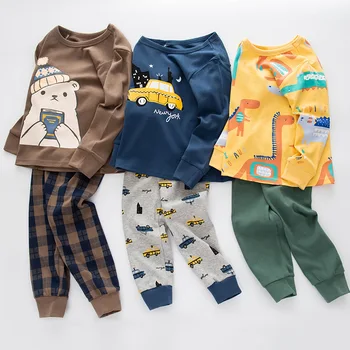 

Kids Pajamas Sets Girls Cute Pattern Night Suit Children Cartoon Sleepwear Pyjamas kids Cotton Nightwear 2-13Y Teens Clothes