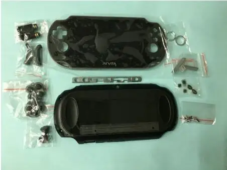 full set 3g version For psvita ps vita psv 1000 pch-1001 lcd display screen+back cover housing shell case+ buttons kit screws set - Цвет: full set 3g version