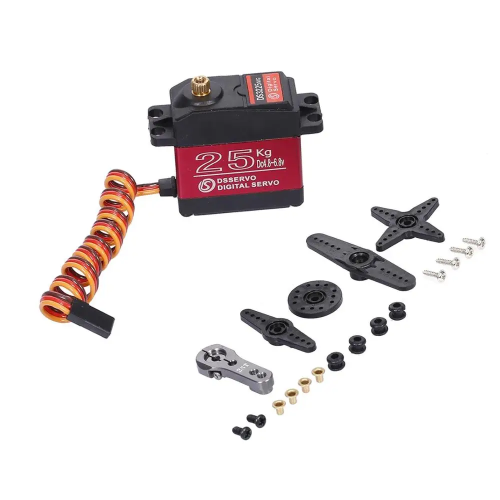 

NEW DS3225MG 2PCS Update RC Servo 25KG Full Metal Gear Digital Servo Baja Servo Waterproof Version For Cars RC Toys