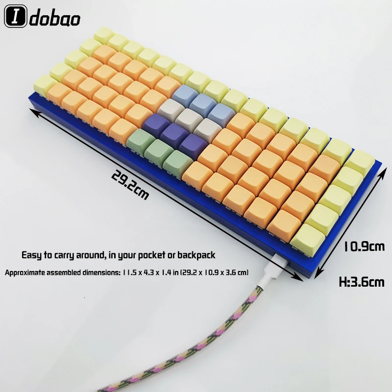 ID75 Горячая замена Pcb Rgb клавиатура комплект QMK75keys Tpye-c для Clavier Gamer Серебристый Серый Черный Фиолетовый Синий механическая клавиатура