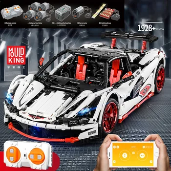 

DHL 13067 1928Pcs Technic MOC-3918 ICARUS Roadster Super Sports Car With RC Building Blocks Fit Bricks Toys Gifts For Children