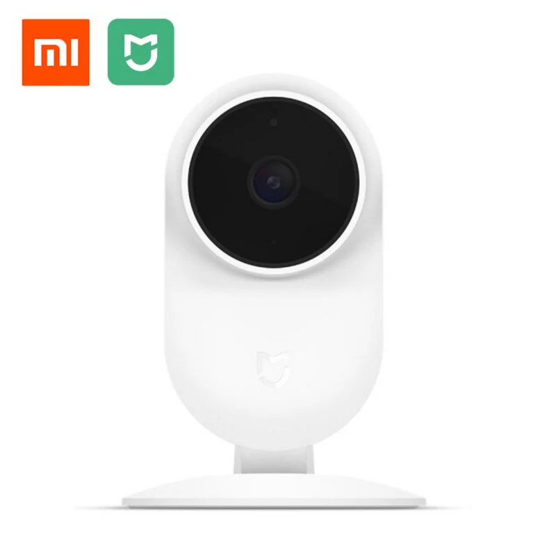 Белый Оригинальная Xiaomi mi jia 1080P Smart ip веб-камера 130 градусов 2,4G Wi-Fi 10 м инфракрасное ночное видение+ NAS mi c динамик mi Home Camear - Цветной: Белый