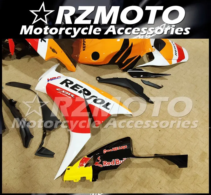 ABS мотоцикл обтекатель комплект для HONDA CBR1000RR 2012- год кузов литья под давлением Магазин № 0986