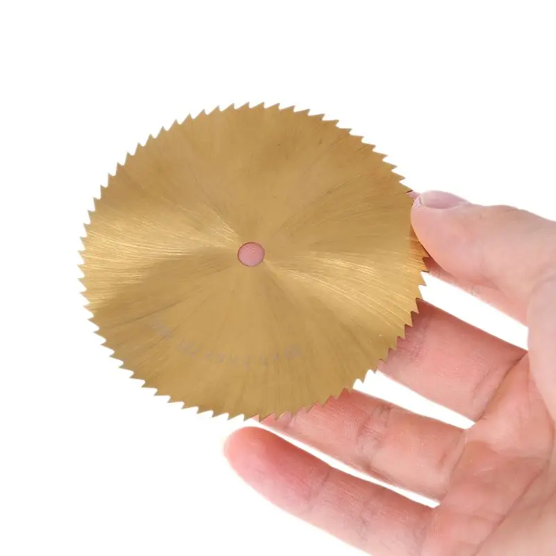 SAILFLO 70/80 мм из быстрорежущей стали с титановым покрытием пильный диск для металла, Деревообработка Пластик резки 6 мм A5YD - Цвет: Золотой