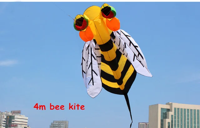 New Arrive 3/4 m Power Software  Animal Bee Kite  Good Flying 2