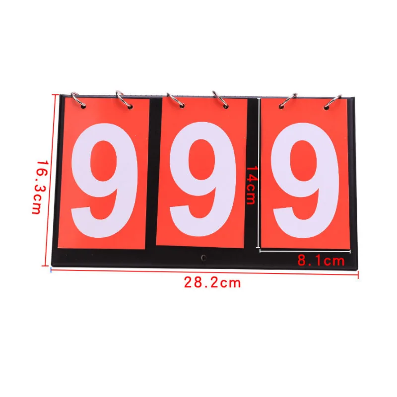 Basketball Volleyball Scoreboard 4 Digit Sports Soccer Referee  Score Board for Football Badminton Table Tennis Equipment