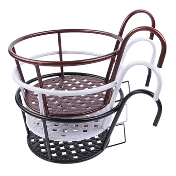 

Iron Potted Stander Flower Pot Rack Stand Basion Display Shelf Garden Plant Flower Holder Balcony Round Home Decor Rack