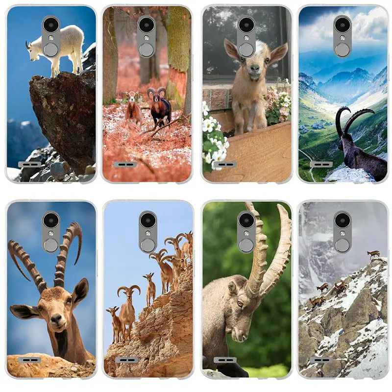 Soft TPU Phone Cases for LG V10 V20 V30 G2 G3 Mini G4 Stylus G5 G6 G7 K4 K7 K8 K10 2017 2018 Coque Shell Lovely Animals Goat |