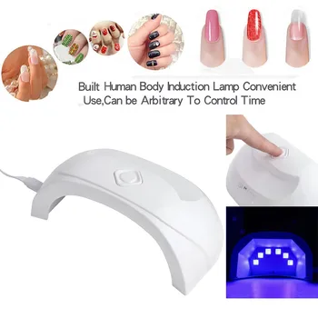 

12w Mini Uv Led Lamp Nail Dryer Portable Uv Lamp Light Nail Dryer Manicure Usb Cable For Home Use Gel Timer Nail Polish Dryer
