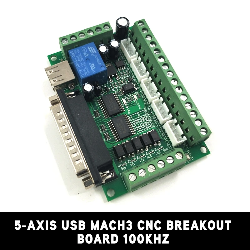 2019 5 axis usb mach3 cnc breakout