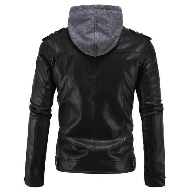 Куртка из натуральной кожи для мужчин moto rcycle зимняя Толстовка Slim Fit повседневное Мужское пальто брендовая одежда veste cuir homme moto