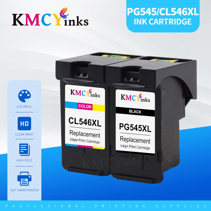 Kmcyinchiostri Pg545 Cl546 Sostituzione Cartuccia D'Inchiostro Per Canon Ts205 Ts305 Ts3150 Ts3151 Mg2400 Mg2450 Mg2455 Mg2500 Mg2540 Stampante