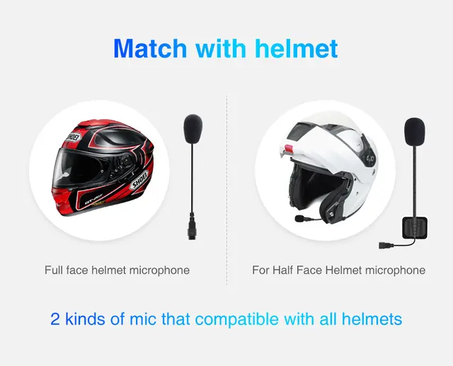 Comunicador Casco Moto Intercomunicador Bluetooth Para Casco De