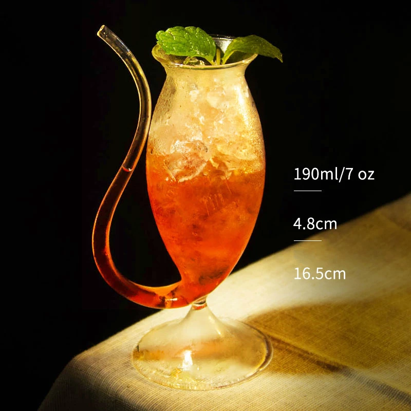 190ml . 7 oz Кровоприсоска сердце сосут молекулы крови трубочка для коктейля чашечка салун мартини сосуд бокал вина es Tipsy мышь сок пивное стекло - Цвет: 190ml . 7 oz