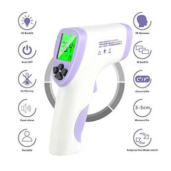 

Baby Adult Non-contact Thermometer Infrared Digital LCD Body Temperature Measurement Tool With Alarm Clock Thermometer Infrared