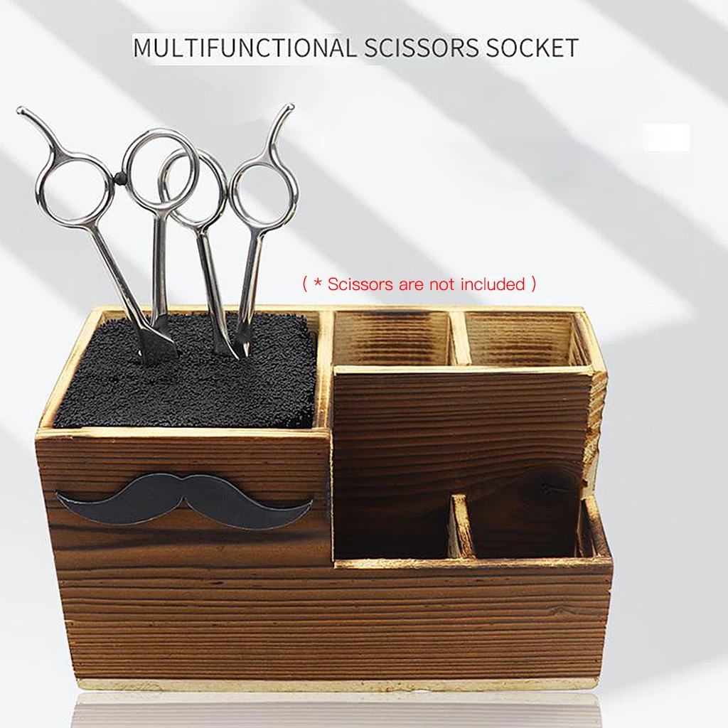 Salon Scissors Container Portable Storage For Grooming Hair Cutting