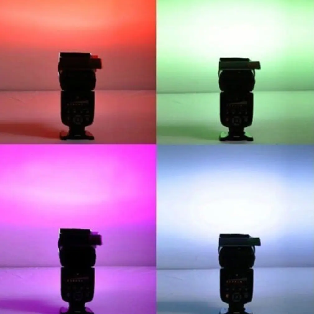 12 штук Цвет карты для Вспышка Strobist гелиевый фильтр баланс с резиновой лентой