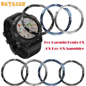 

Metal Bezel Ring style Cover For Garmin Fenix 6X/6X Pro/6X Sapphire Metal Protective Ring Smart Watch Accessories Replaceable