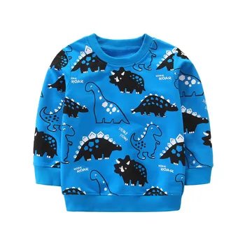 

Jumping Meters New Arrival Dinosaur Sweatshirts for Boys Girls Clothes Autumn Winter Shirts Animals Printed Children Tops Blouse