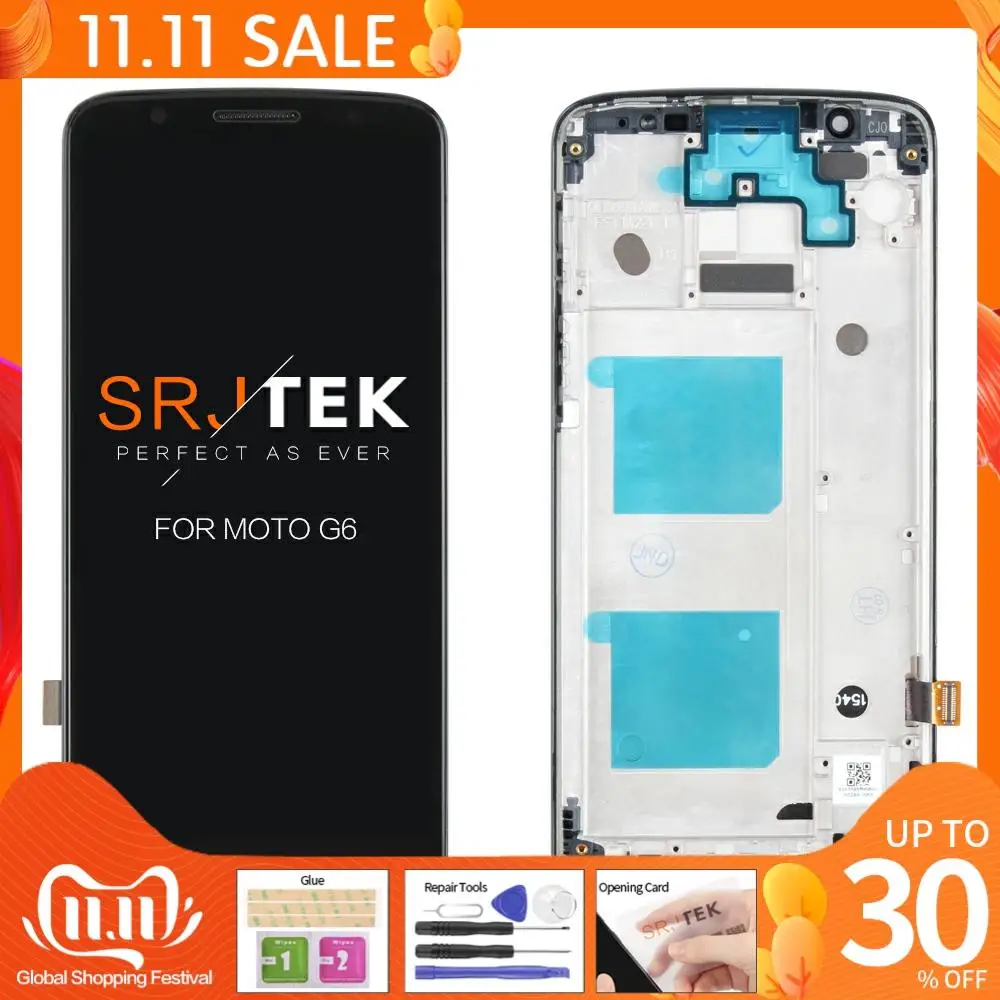 

For Motorola Moto G6 LCD Display Touch Screen XT1925 Assembly Replacement 100% Tested for Moto G6 LCD digitizer