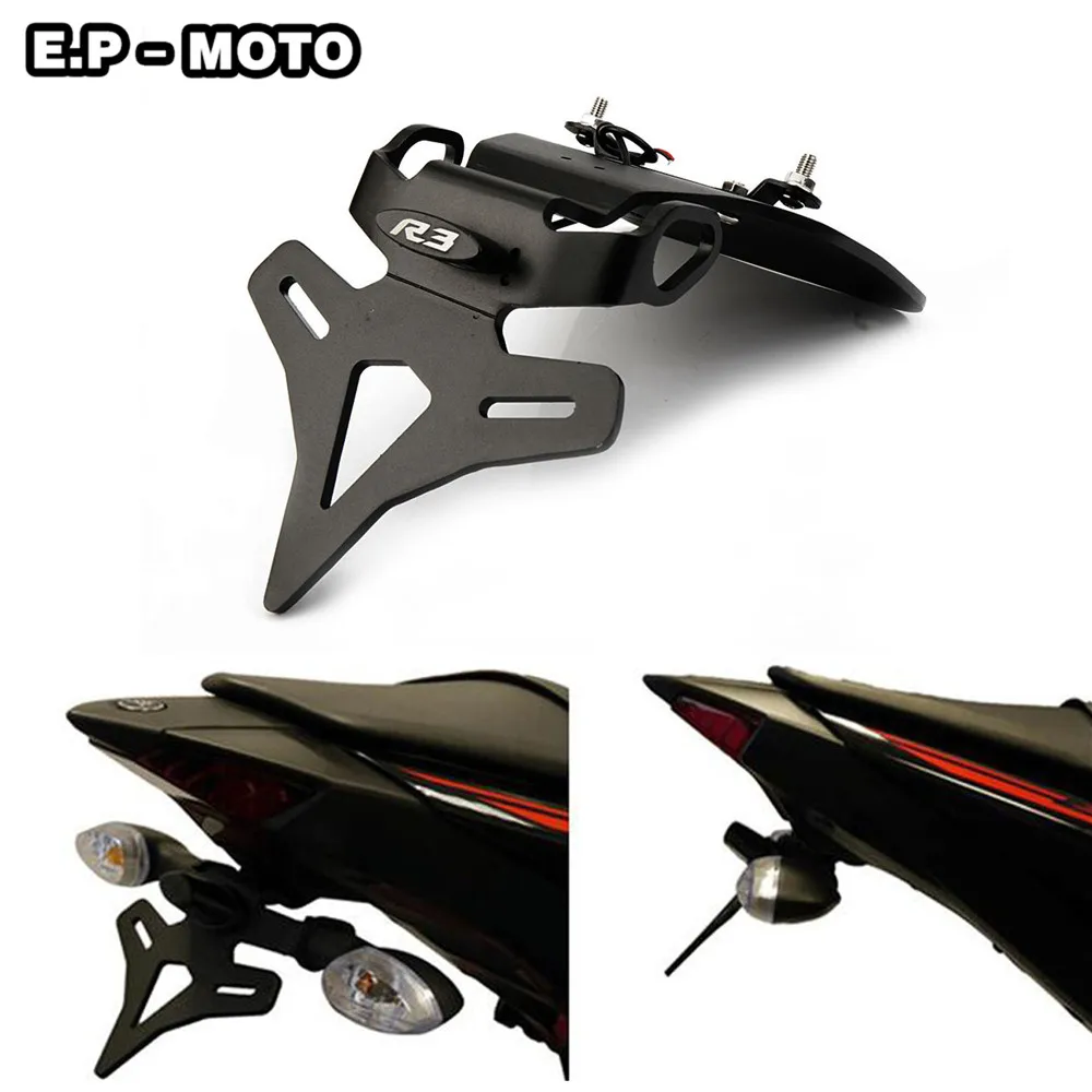 Держатель номерного знака мотоцикла для Yamaha YZF R3 2015 2019 лицензионный Кронштейн Tail