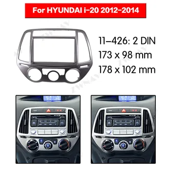 

Car multimedia Player frame For 2012-2014 HYUNDAI i-20 ( Manual AC ) 2 DIN Audio Panel Installation Dash Adapter car DVD fascia