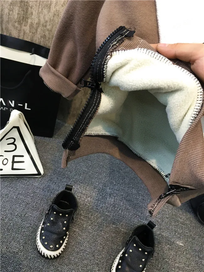 sweatshirt Комплекты одежды для детей 2, 3, 4, 5, 6, 7 лет, спортивные костюмы для маленьких мальчиков, Осень-зима, новая бархатная куртка для малышей, комплекты из 3 предметов для мальчиков - Цвет: sweatshirt