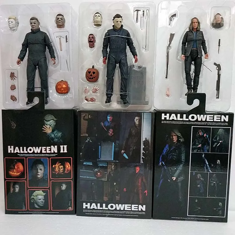 Светодиодный фонарь в виде тыквы Майкла Майерса на Хеллоуин Kotobukiya Horror John Carpenter's Laurie Strode, модель игрушки, куклы