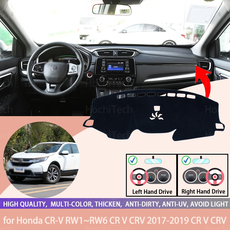 

For Honda CR-V RW1~RW6 CR V CRV 2017-2019 CR V CRV Dash Cover Mat Dashmat Dashboard Cover Protective Sheet Carpet Styling