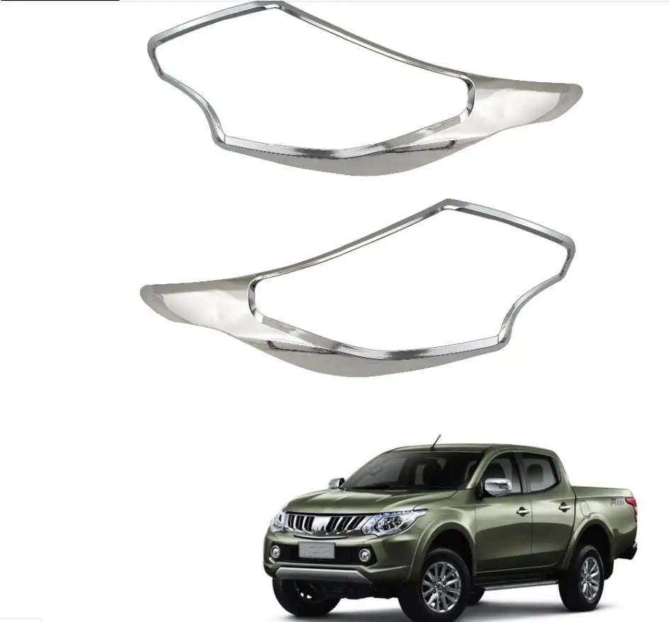 Хромированные полосы из АБС-пластика 2 шт. накладки на автомобильные фары 2016-2019