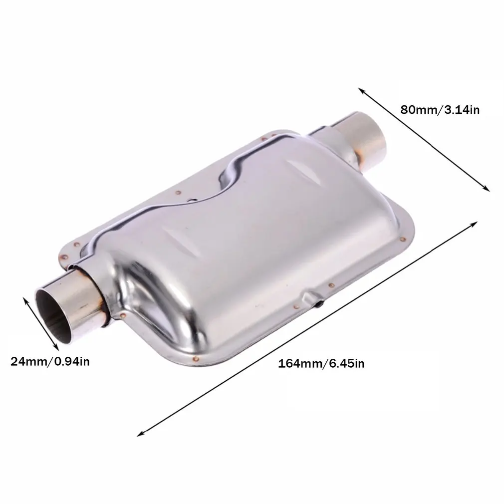 60cm Car Stainless Steel Material Exhaust Pipe Corrugated Round Pipe Parking Silencer Diesel Heater Silver car exhaust pipe bracket