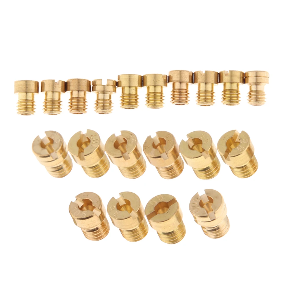20pcs M5x0.8 Carburetor Main Jet Kit 85 88 90 92 94 95 98 100 102 105 Size Replacement for GY6 49cc 50cc Scooters ATV Carb 20pcs M5x0.8 Carburetor Main Jet Kit 85 88 90 92 94 95 98 100 102 105 Size Replacement for GY6 49cc 50cc Scooters ATV Carb