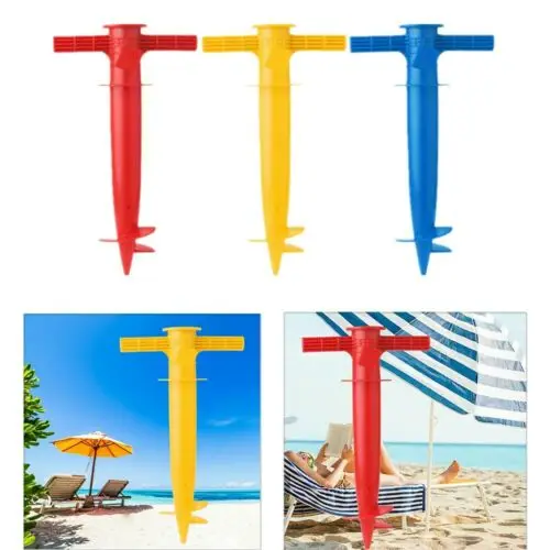 Регулируемый пляжный зонтик якорь дождь шестерни шипы пластиковый шнек держатель ногтей пляж