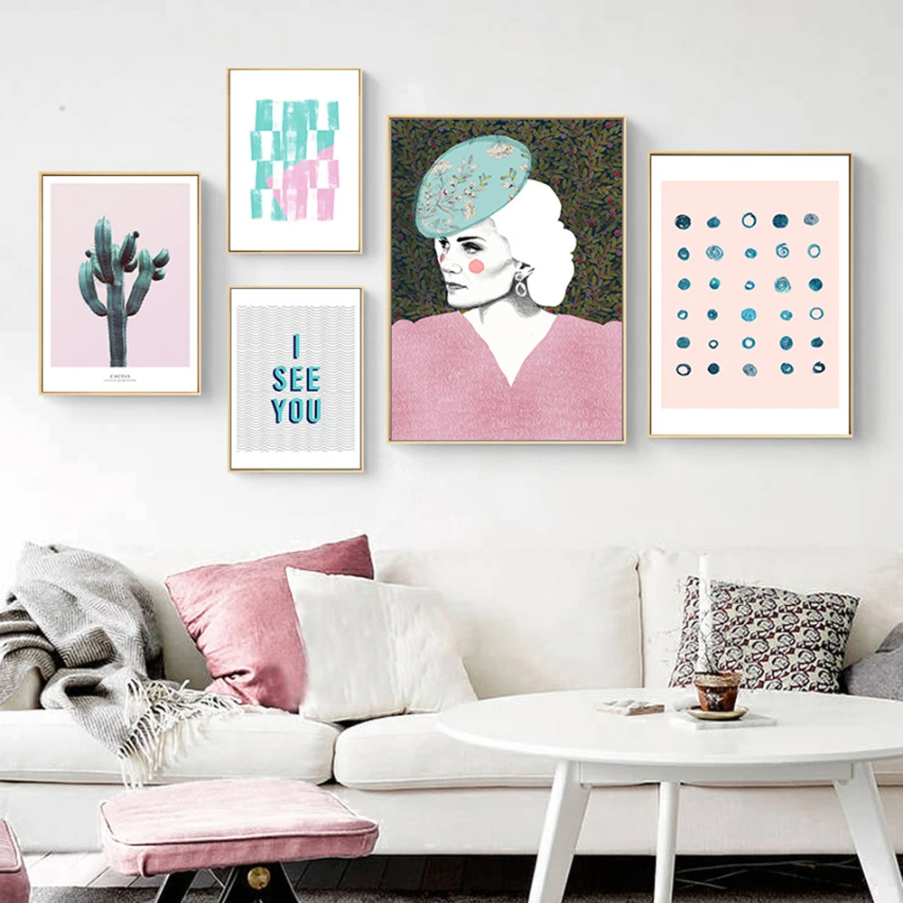 

Nordic Abstract Canvas Painting Posters And Prints Wall Pictures For Living Room Decor Laminas Decorativas