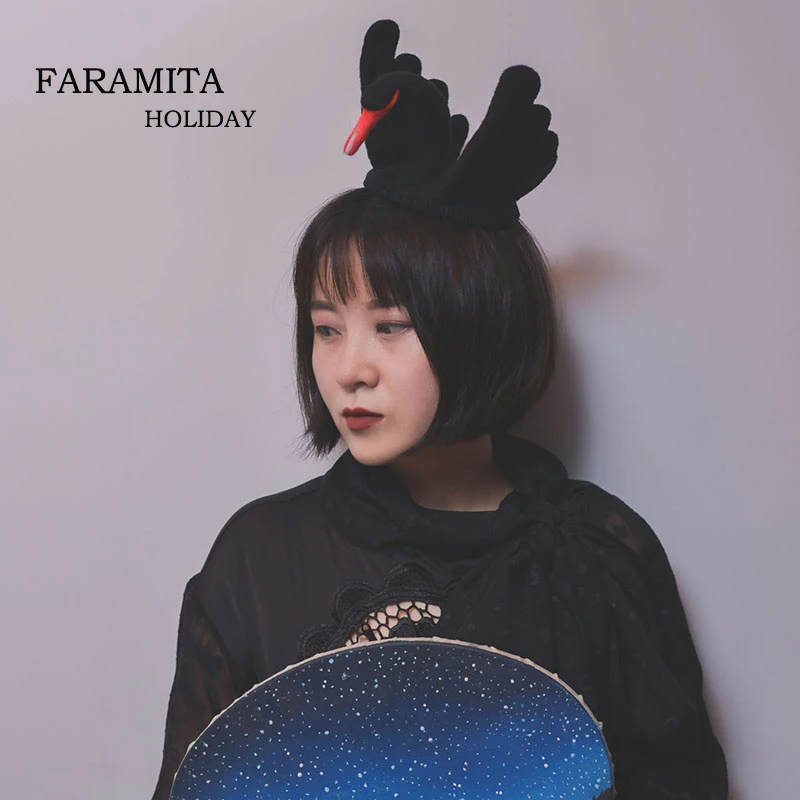 faramita-女性と女の子のための手作りのウールのヘアクリップヴィンテージスタイルのヘアアクセサリーレトロなスタイルゴシック100