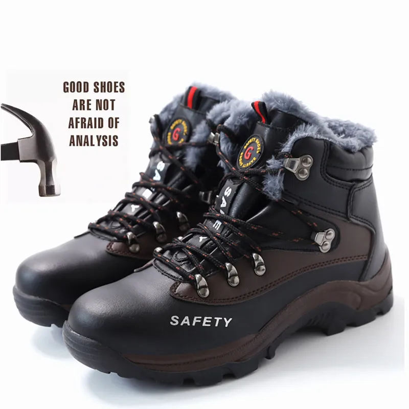 Мужская защитная обувь со стальным носком; Мужская обувь в промышленном и строительном стиле; мужские рабочие ботинки; обувь с защитой от прокалывания