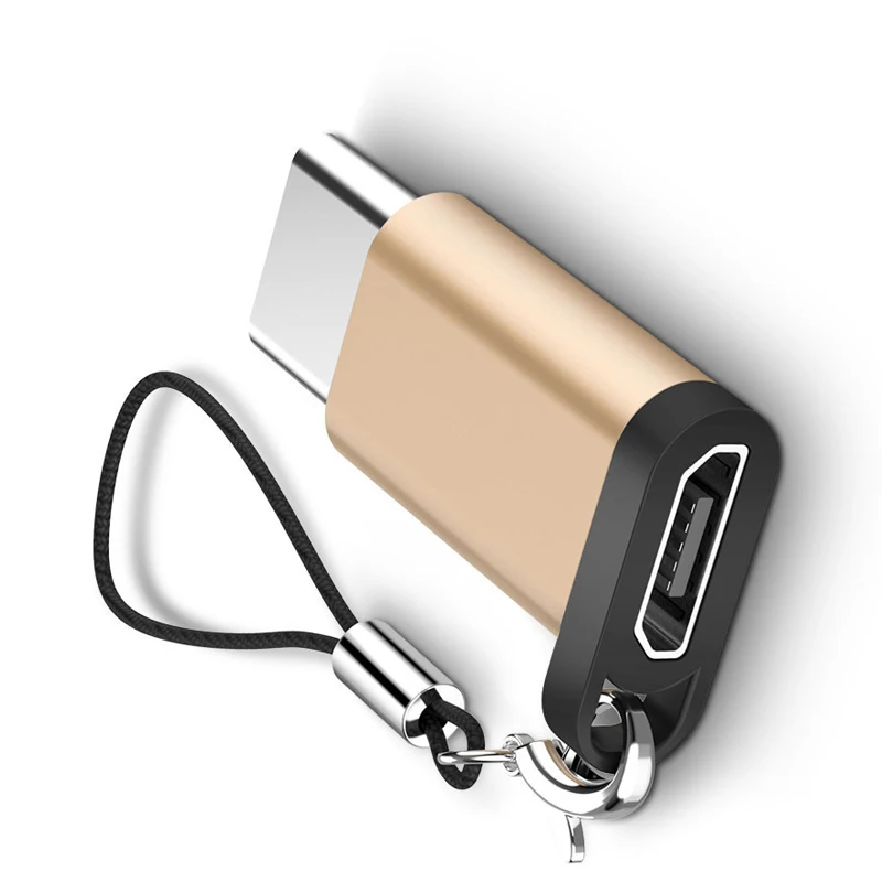 Адаптер type C Micro USB в USB-C конвертер с брелком для samsung htc MacBook LHB99