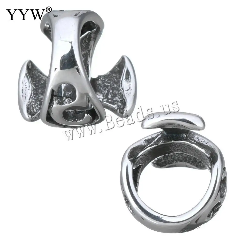 10pcs Stainless Steel Clasps Slide Charm Designer Drum Sliver Color Plated 12x12x13mm Diy  For Woman Jewelry Making Accessories