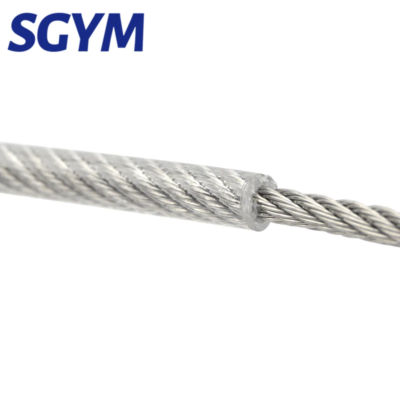 304 Stainless Steel PVC Coated Flexible Wire Rope soft Cable 30m