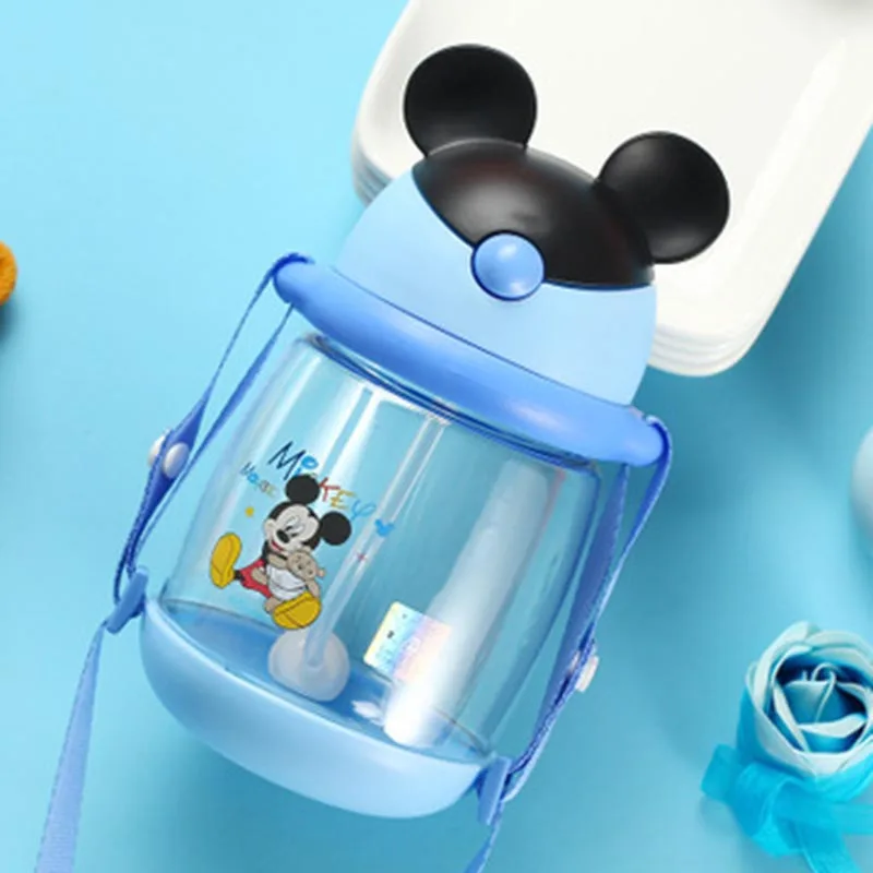 400ml Disney Baby Cup чашка для кормления чашка Дисней кружка герметичная copo детская бутылка для воды Микки Маус детская чашка на бретелях чашка - Color: 400ml
