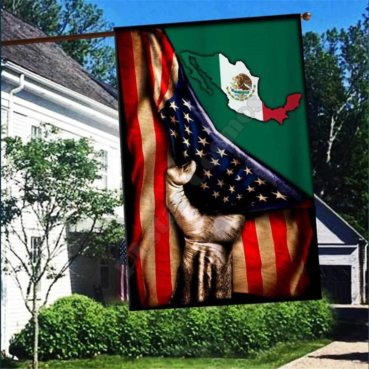 XIFAN Alabama-Flagge 90x150 Cm – Doppelseitig Bedruckt, Aus 3-lagigem Polyester, Mit Messingösen, Für Innen & Außen, Lebendige Farben