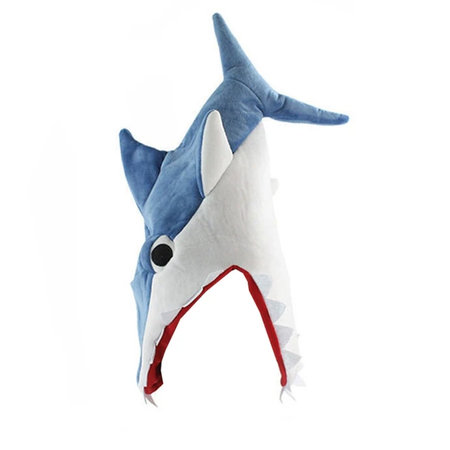 23in Plush Shark Hat Wearable Fish Costume for Cosplay Pretend Interactive Cuddle Doll Table Children’s Room Decoration N0HD 4