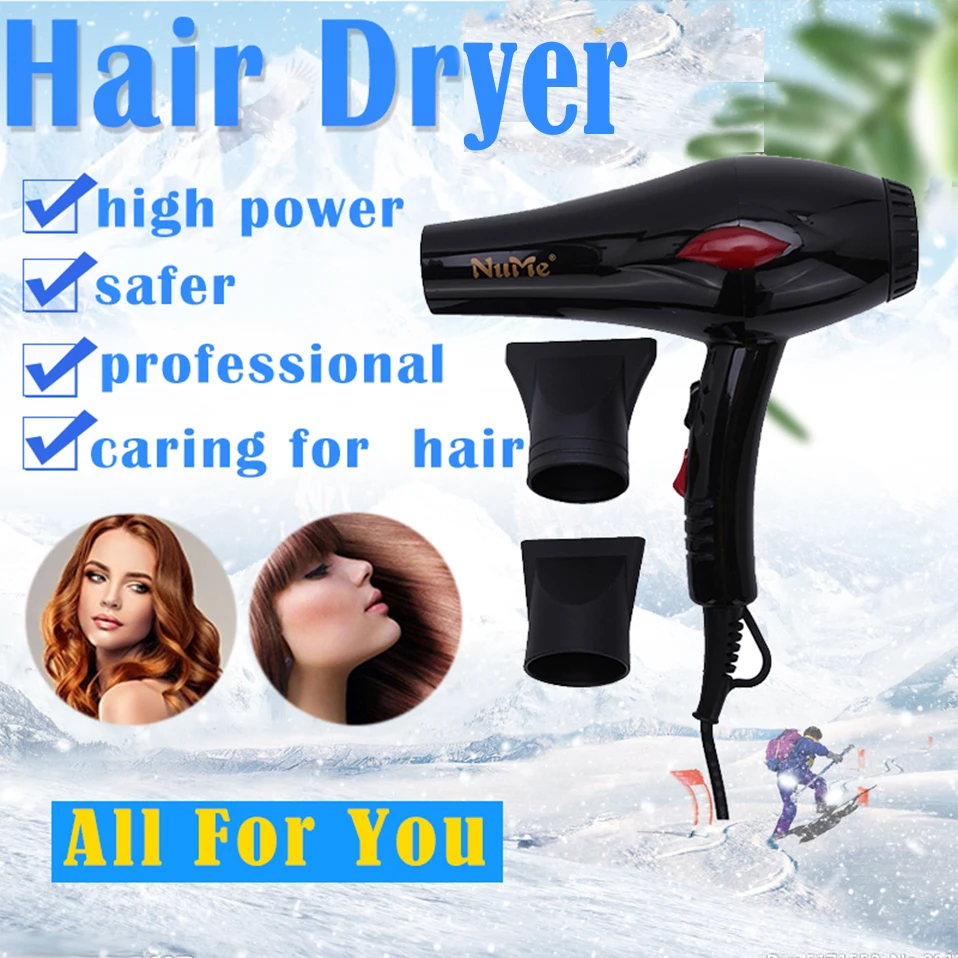 

Professional 2000W Hair Dryer Strong Power Blow Dryer Hairdressing Barber Salon Tools Negative Ionic Hair Styling Tool Household