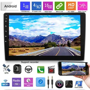 

9 Inch Android 8.1 Car Player Quad Core Stereo Radio HD Touchsn Sn GPS BT OBD Adjustable Navigation