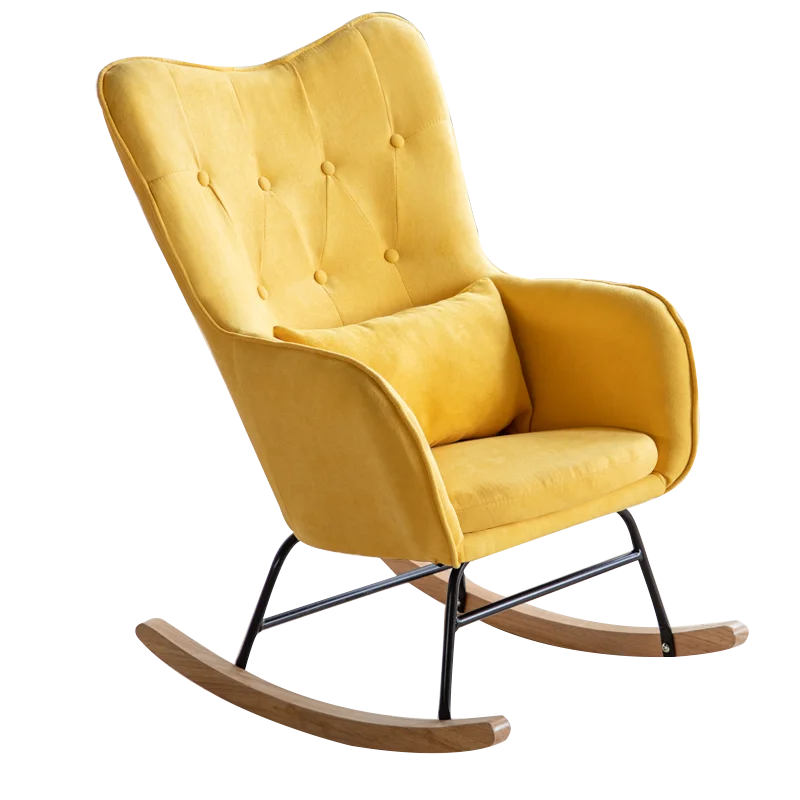 A + скандинавский балкон цельное деревянное кресло качалка домашний лежак