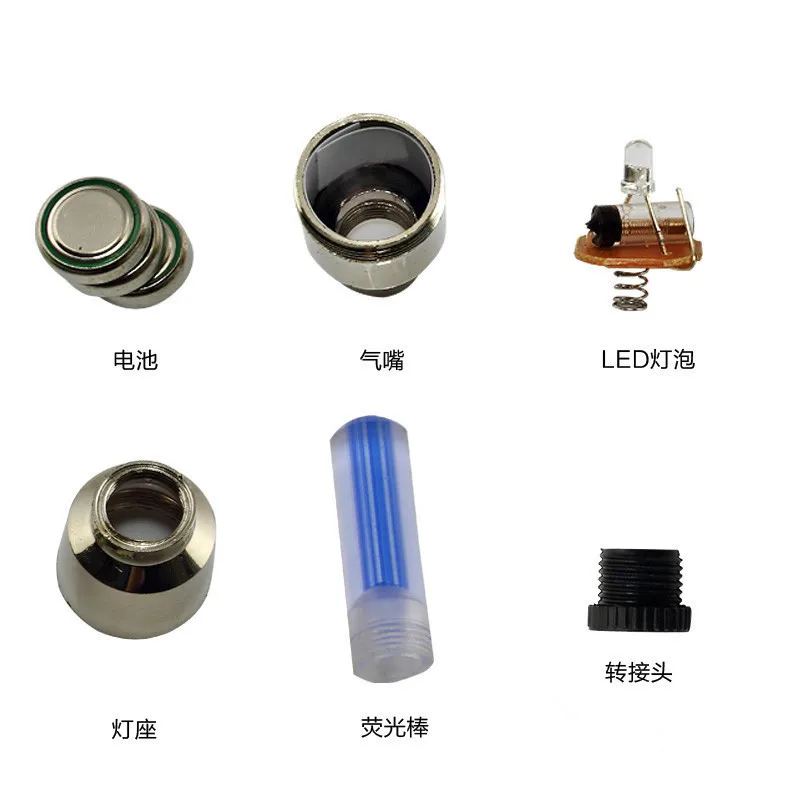 Flash Deal Bicycle Valve Lights Wheel Spokes Tire LED Light with Batteries Tyre Tire Valve Caps Cycling Lantern Lamp MTB Bike Accessories 3